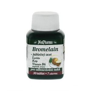 MedPharma Bromelain 300 mg+jabl.ocet+lecitin+kelp+B6 37 tablet